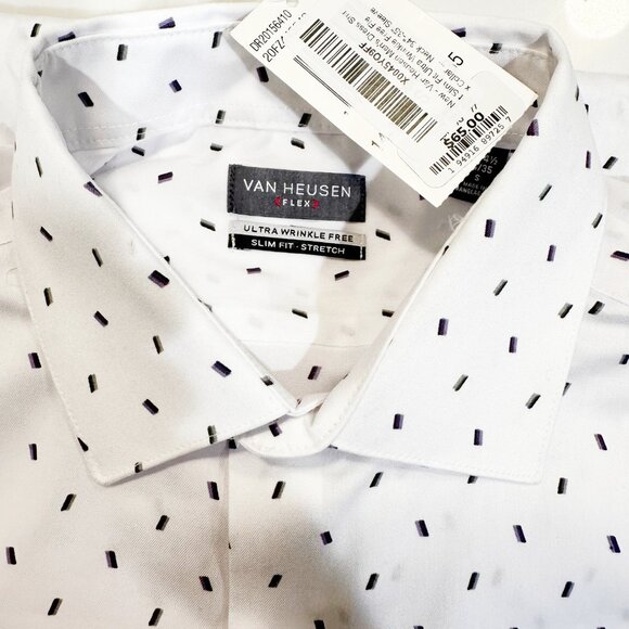 Van Heusen Men's Long Sleeve Dress Shirt | Small | NWT - Picture 3 of 3